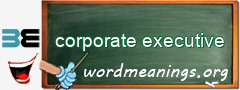 WordMeaning blackboard for corporate executive
